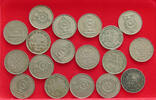 CEYLON SRI LANKA RUPEE COLLECTION LOT CEYLON SRI LANKA RUPEE 18PC 128G -