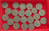 MOROCCO DIRHAM COLLECTION LOT MOROCCO 1 DIRHAM 23PC 135G -
