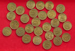 YUGOSLAVIA 5 PARA COLLECTION LOT YUGOSLAVIA 5 PARA 28PC 46G -