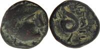 GREECE ANCIENT PERGAMON Attalos I to Eumenes II. 241-159 BC Helmeted hea Athena / SERPENT -