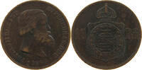 BRAZIL 10 REIS Pedro II. 1831 - 1889 -