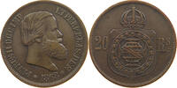 BRAZIL 20 REIS Pedro II. 1831 - 1889 -