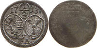 Salzburg Erzbistum 1/2 Kreuzer Franz Anton von Harrach, 1709-1727 -