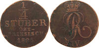 BRAUNSCHWEIG CALENBERG HANNOVER OSTFRIESLAND 1/4 STÜBER Georg IV. 1820-1830 -