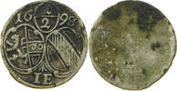 Salzburg Erzbistum 1/2 Kreuzer Johann Ernst von Thun und Hohenstein, 1687 - 1709 -