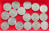 WEIMARER REPUBLIK 3 MARK COLLECTION LOT GERMANY WEIMAR REPUBLIC 3 MARK 17PC 35G -