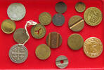 EUROPE MEDALS COLLECTION LOT MEDALS TOKENS 16PC 83G -