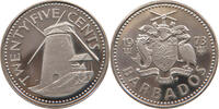 BARBADOS 25 CENTS 1973 PROOF 7,00 EUR  + 5,99 EUR frais d'envoi