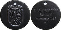 BERGBAU KOHLE OBERHAUSEN MEDAILLE 1. INTERNATIONALER RUHRLAUF OBERHAUSEN 1967 -