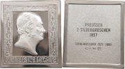 PREUSSEN MEDAILLE 2 SILBERGROSCHEN 1857 PREUSSEN STAMP 925 SILVER -
