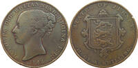 JERSEY 1/13 SHILLING 1844 Victoria 1837-1901 S