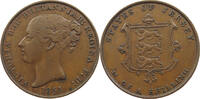 JERSEY 1/13 SHILLING 1851 Victoria 1837-1901 TTB