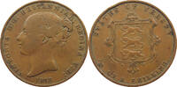 JERSEY 1/13 SHILLING 1858 Victoria 1837-1901 S
