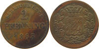 BAYERN 2 PFENNIG Maximilian II. Joseph (1848-1864) -