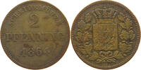 BAYERN 2 PFENNIG Maximilian II. Joseph (1848-1864) -