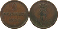 BRAUNSCHWEIG CALENBERG HANNOVER 2 PFENNIG 1850 Ernst August 1837-1851. SS 8,00 EUR  + 5,99 EUR frais d'envoi