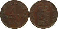 HESSEN DARMSTADT PFENNIG Ludwig III. 1848-1877. -