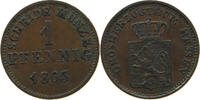 HESSEN DARMSTADT PFENNIG Ludwig III. 1848-1877. -