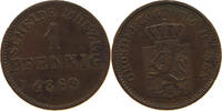 HESSEN DARMSTADT PFENNIG Ludwig III. 1848-1877. -