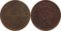 HESSEN DARMSTADT PFENNIG Ludwig III. 1848-1877. -