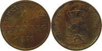 HESSEN DARMSTADT PFENNIG Ludwig III. 1848-1877. -