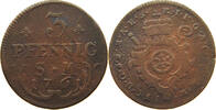 MAINZ ERZBISTUM 3 PFENNIG Johann Friedrich Karl Graf von Ostein 1743-1763 -