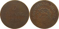 MECKLENBURG ROSTOCK STADT 3 PFENNIG 1855 S 14,00 EUR  + 5,99 EUR frais d'envoi