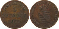 SACHSEN MEININGEN PFENNIG Georg II. 1866-1914 -
