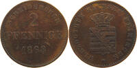 SACHSEN MEININGEN 2 PFENNIG Georg II. (1866-1914) -