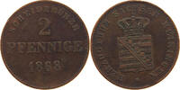 SACHSEN MEININGEN 2 PFENNIG Georg II. (1866-1914) -