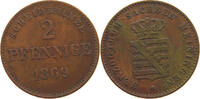 SACHSEN MEININGEN 2 PFENNIG Georg II. (1866-1914) -