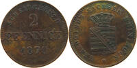 SACHSEN MEININGEN 2 PFENNIG Georg II. (1866-1914) -