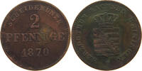 SACHSEN MEININGEN 2 PFENNIG Georg II. (1866-1914) -