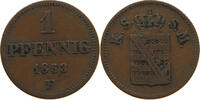 SACHSEN ALBERTINISCHE LINIE PFENNIG 1853 Friedrich August II. 1836-1854.... 12,00 EUR  + 5,99 EUR frais d'envoi