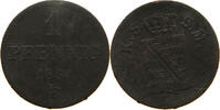 SACHSEN ALBERTINISCHE LINIE PFENNIG Johann 1854-1873. -
