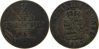 SACHSEN ALBERTINISCHE LINIE 1/2 NEUGROSCHEN 1843 Friedrich August II. 18... 10,00 EUR  + 5,99 EUR frais d'envoi