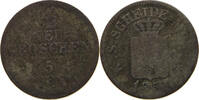 SACHSEN ALBERTINISCHE LINIE 1/2 NEUGROSCHEN Friedrich August II. 1836-1854 -