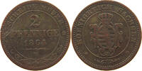 SACHSEN ALBERTINISCHE LINIE 2 PFENNIG Johann (1854-1873) -