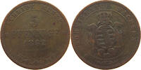 SACHSEN ALBERTINISCHE LINIE 5 PFENNIG Johann 1854-1873. -
