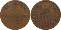 SCHAUMBURG LIPPE 2 PFENNIG Georg Wilhelm 1807-1860 -