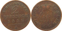 SCHAUMBURG LIPPE 2 PFENNIG Georg Wilhelm 1807-1860 -