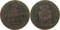 SCHWARZBURG RUDOLSTADT 2 PFENNIG 1842 Friedrich Günther 1807-1867 S 15,00 EUR  + 5,99 EUR frais d'envoi