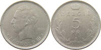 BELGIUM 5 FRANCS LEOPOLD III. (1934-1951) -