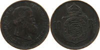BRAZIL 10 REIS Pedro II. 1831 - 1889 -