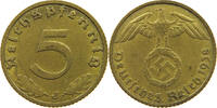DRITTES REICH 5 REICHSPFENNIG 1938 J SS 6,00 EUR  + 5,99 EUR frais d'envoi