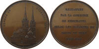 Schweiz-Neuenburg Medaille (v. F. Landry) a. d. Restaurierung der Stiftskirche (Collégiale) -