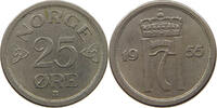 NORWAY 25 ÖRE 1955 HAAKON VII. 1905-1957 SS 5,00 EUR  + 5,99 EUR frais d'envoi