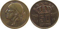 BELGIUM 50 CENTIMES BAUDOUIN I. (1951-1993) -