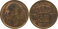BELGIUM 50 CENTIMES BAUDOUIN I. (1951-1993) -