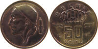 BELGIUM 50 CENTIMES BAUDOUIN I. (1951-1993) -